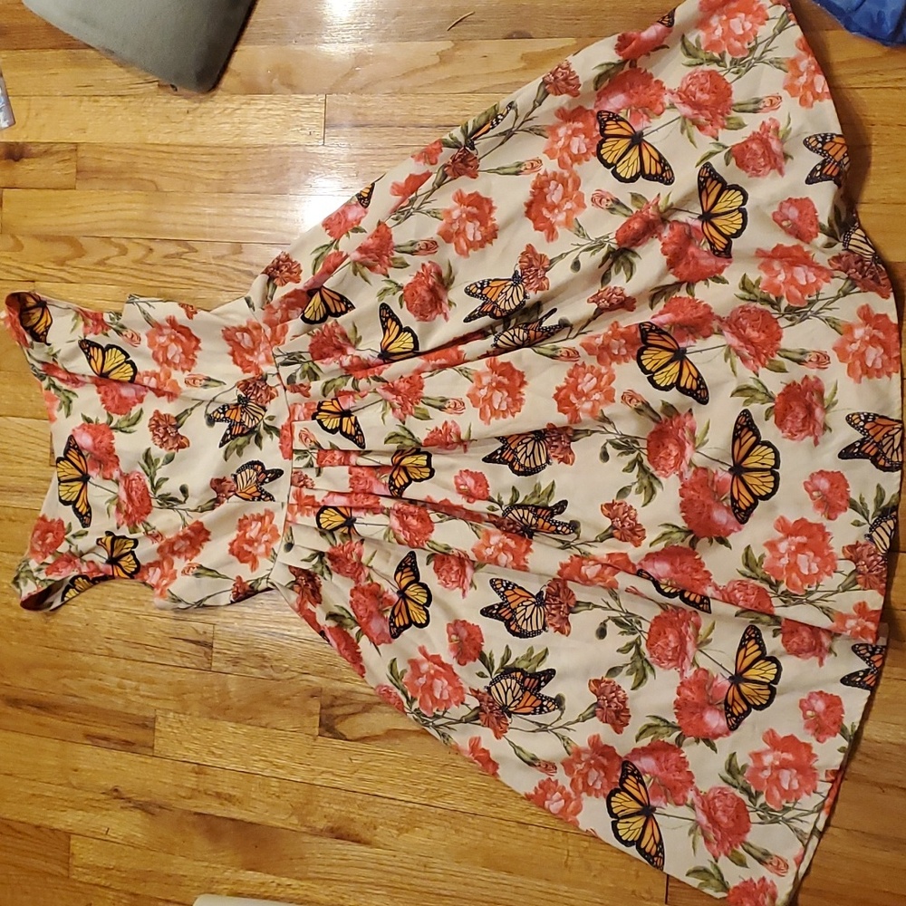 Monarch peony dress